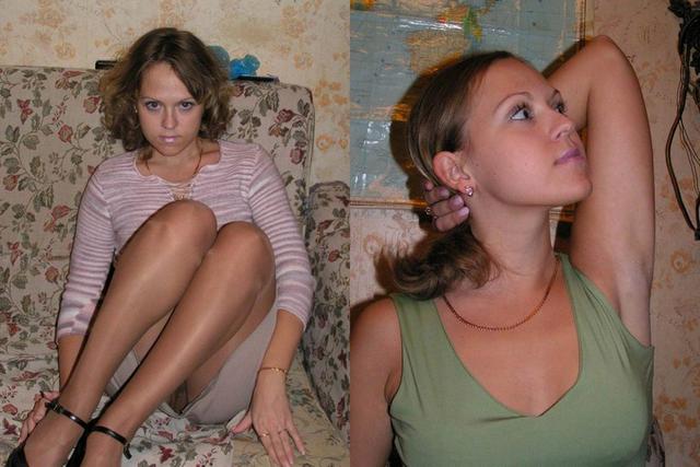 Подруги показывают себя в одежде и без нее 4 фотография